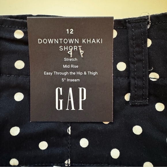Gap Polka Dot Navy Blue Women's Shorts NWT - Picture 6 of 7